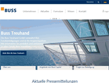 Tablet Screenshot of buss-treuhand.de